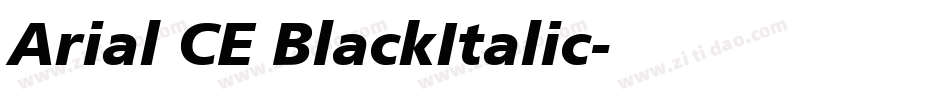 Arial CE BlackItalic字体转换